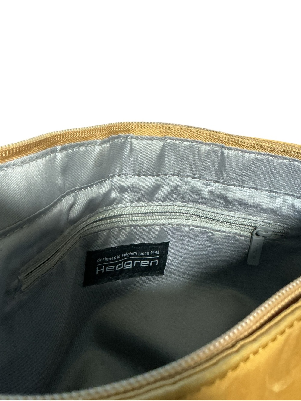 Hedgren Mustard Crossbody Bag - Sleek Everyday Bag - Picture 8 of 14